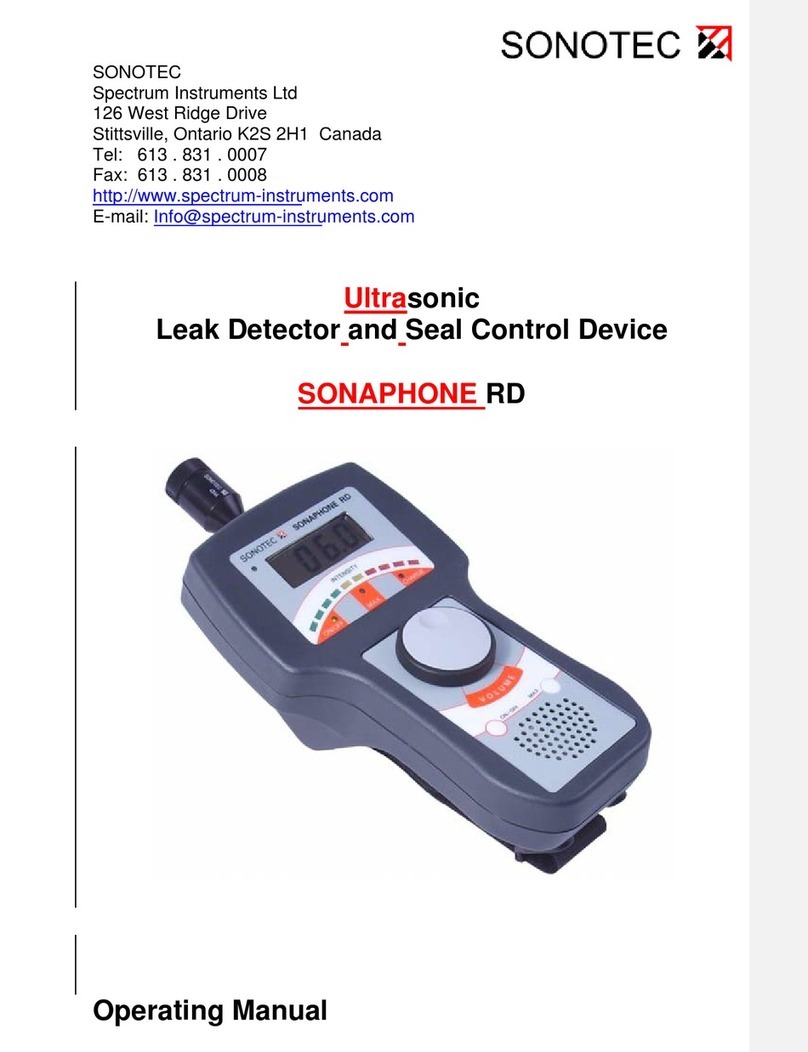 Sonotec SONAPHONE RD operating manual