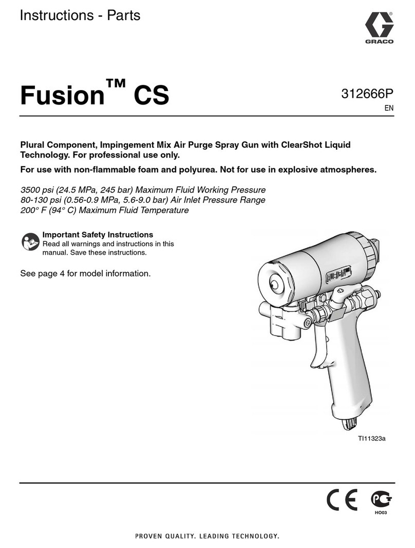 Graco Fusion CS20F1 Parts list manual