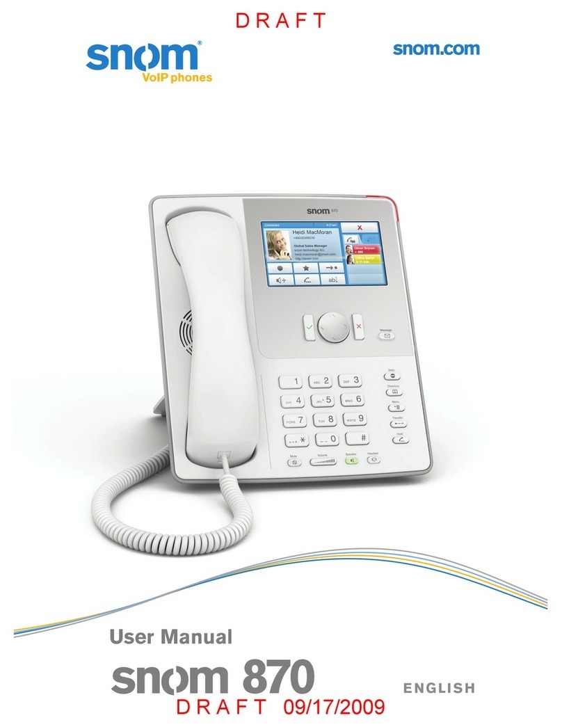 Snom 870 User manual