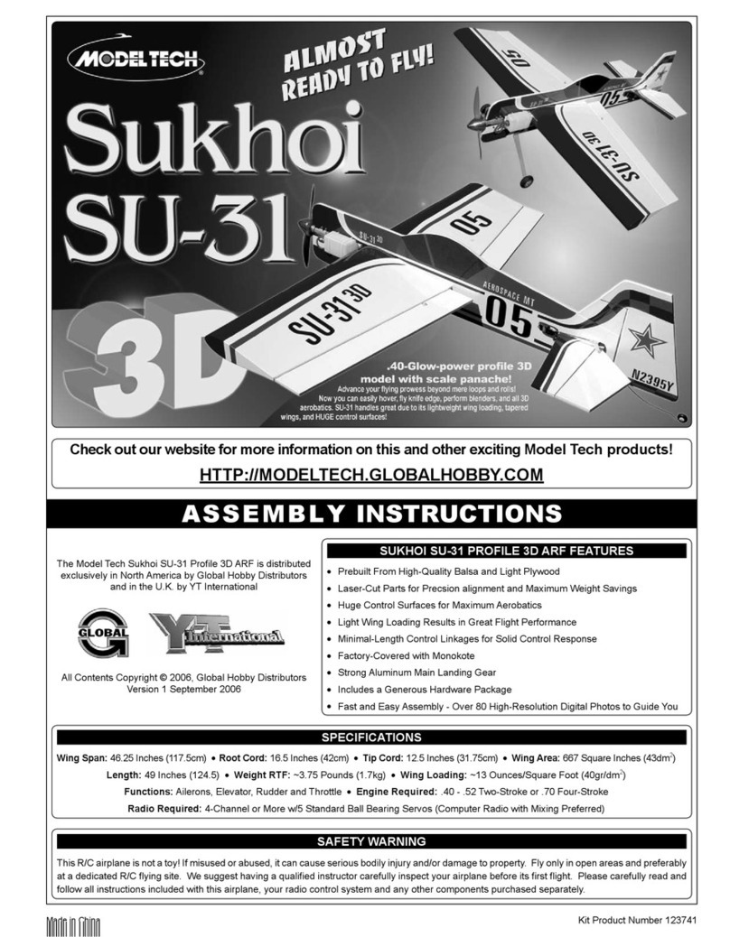Modeltech Sukhoi SU-31 User manual
