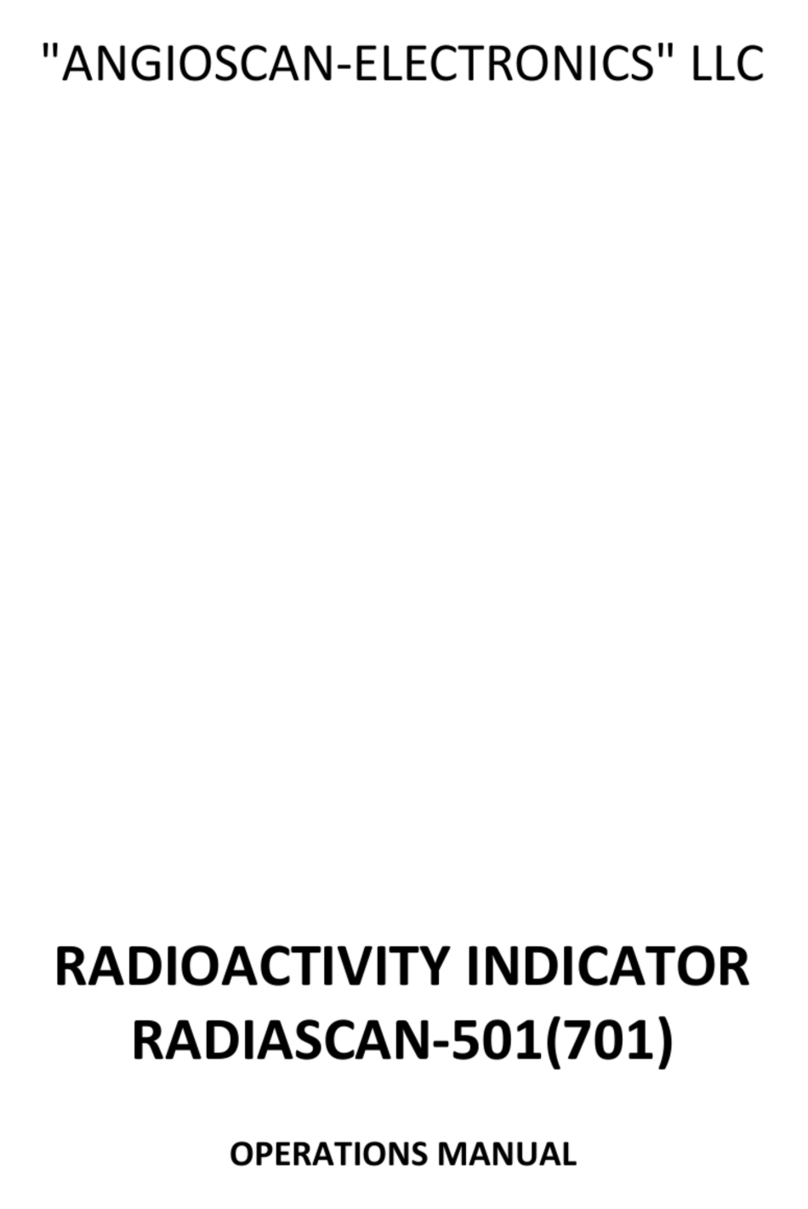 Angioscan Electronics RADIASCAN-501 Operation manual