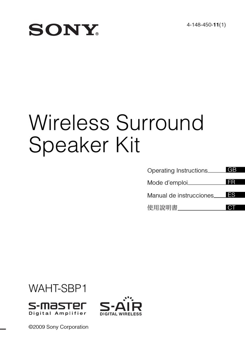 Sony WAHT-SBP1 operating instructions