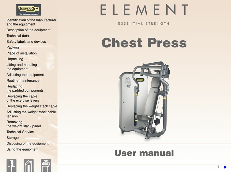 Technogym Element Chest Press User manual