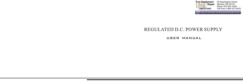 Test Equipment Depot PS-1303C user manual