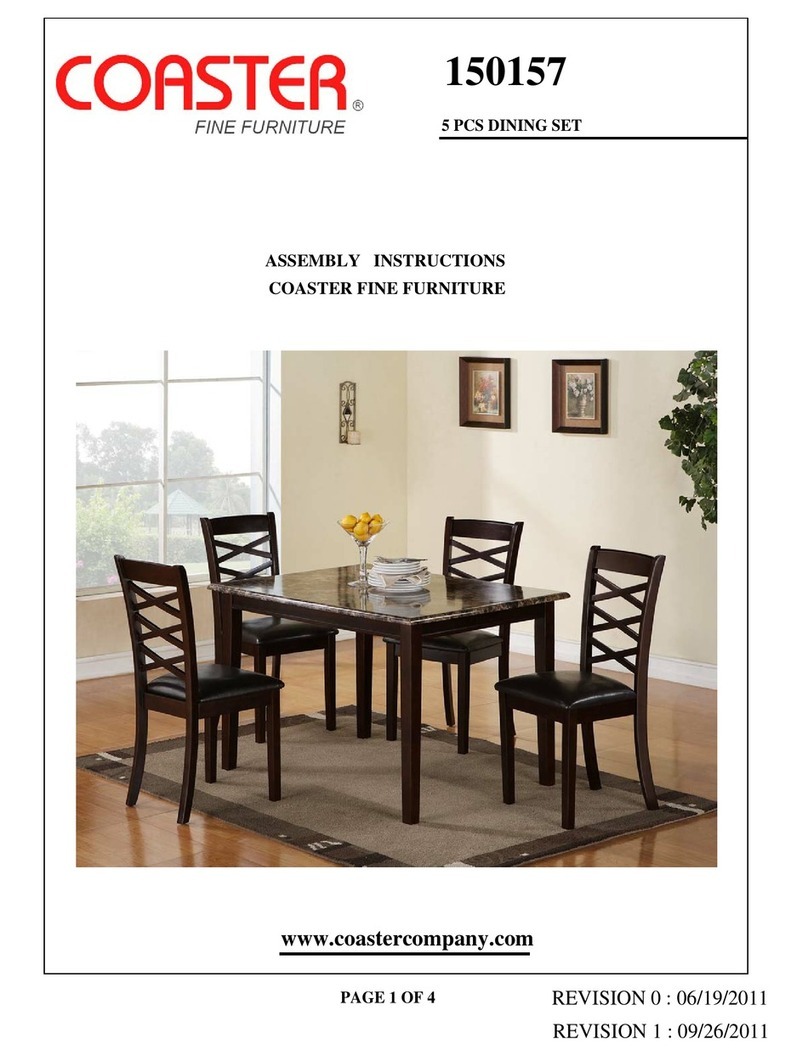Coaster 150157 Assembly instructions