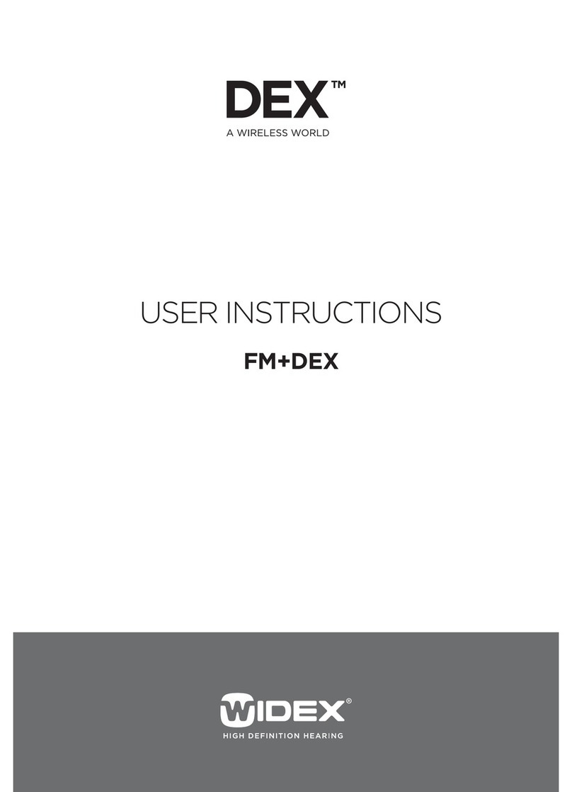 Widex FM+DEX User manual