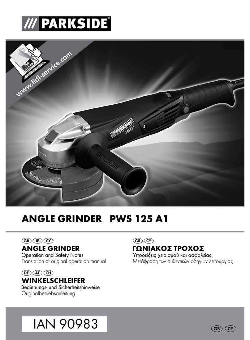 Parkside PWS 125 A1 User manual