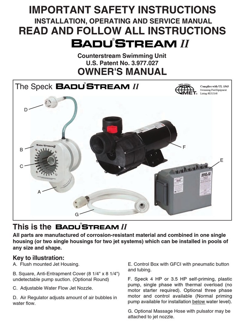 Speck pumps BADUSTREAM II User manual