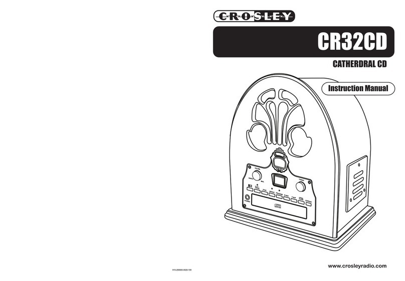 Crosley CR32CD User manual