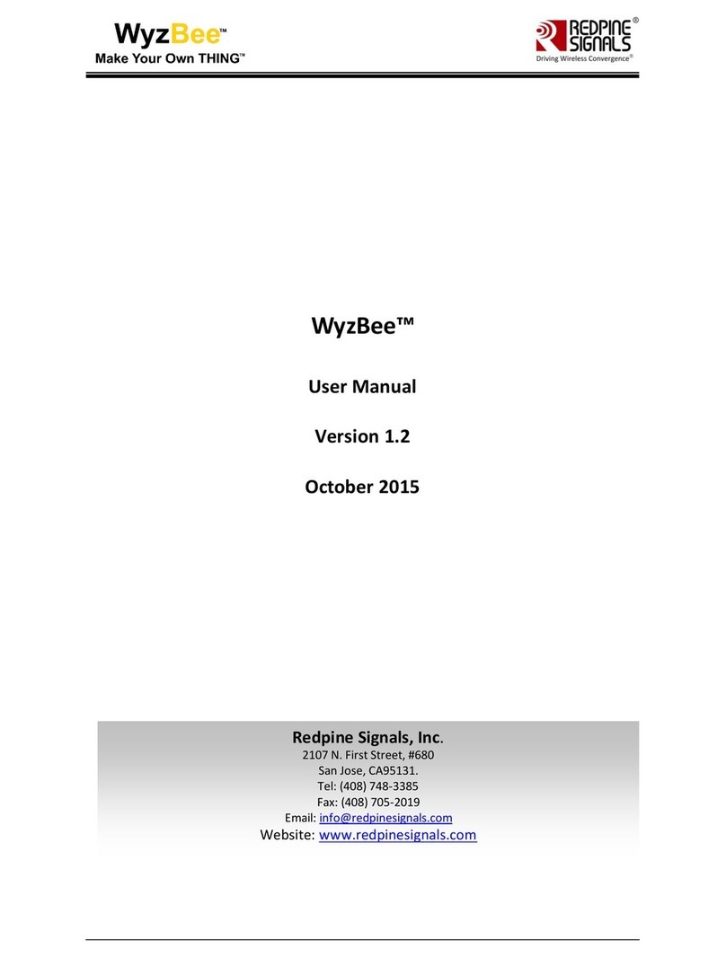 Redpine Signals WyzBee user manual