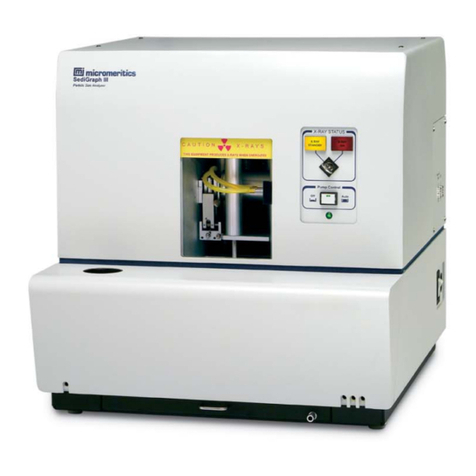 Micromeritics SediGraph III 5120 User manual Micromeritics SediGraph III 5120 User manual