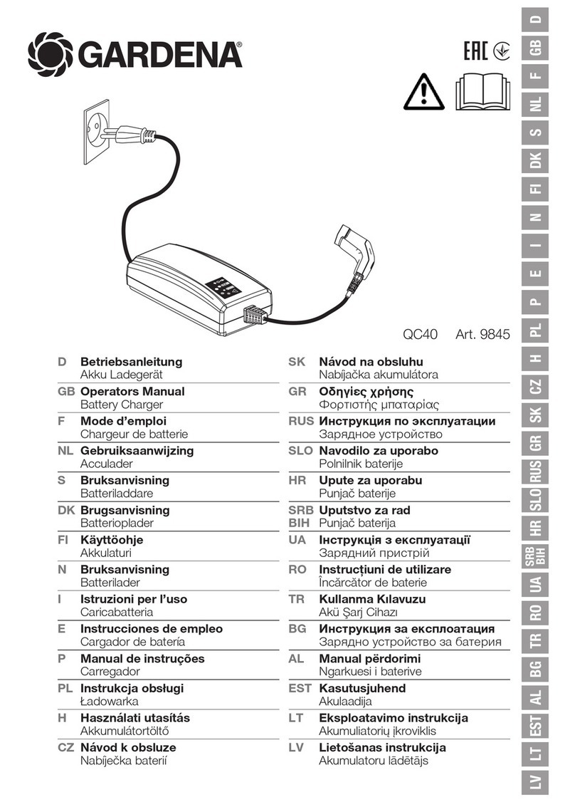 Gardena QC40 Operator's manual