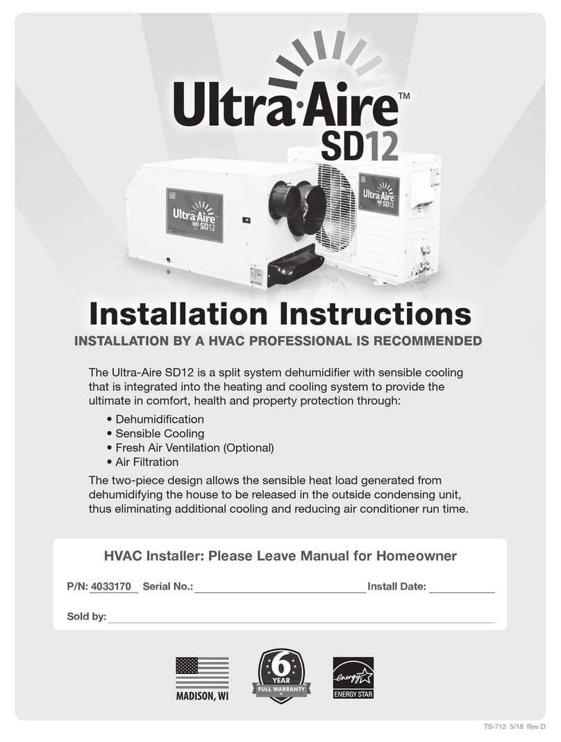 Ultra-Aire SD12 installation instructions