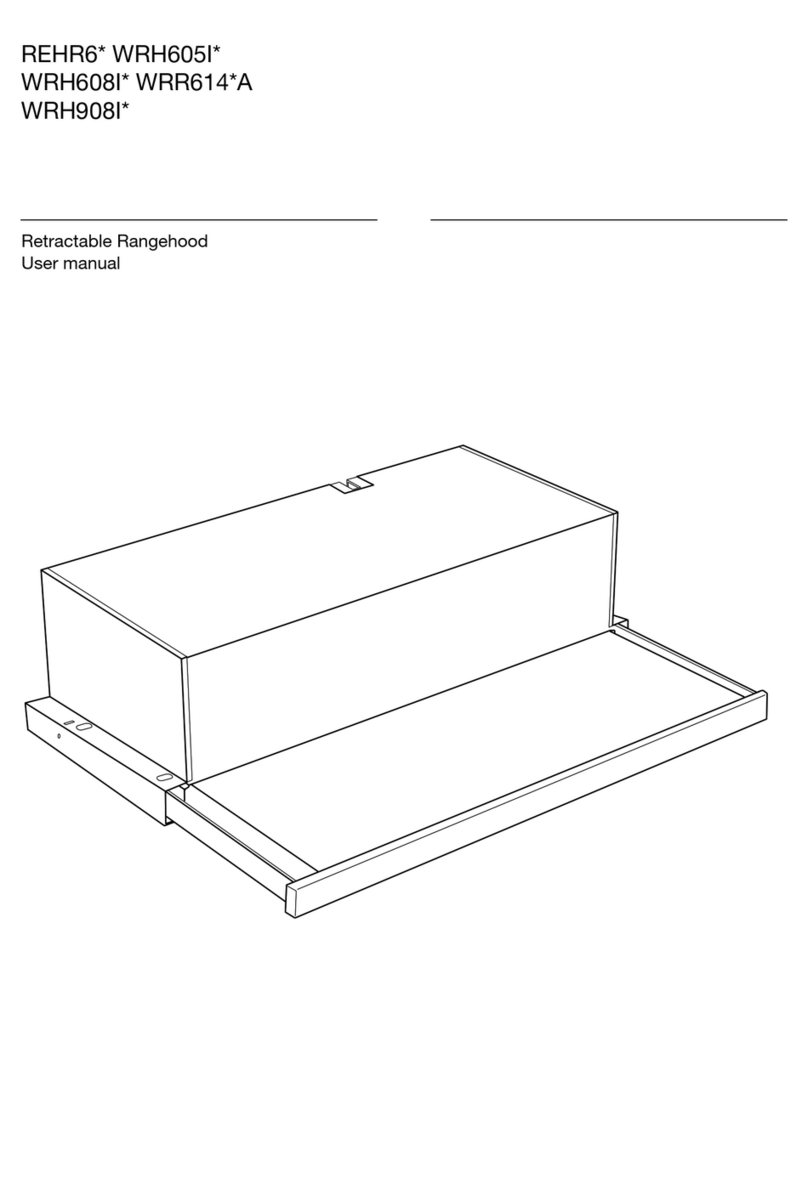 Electrolux WRH605I Series user manual