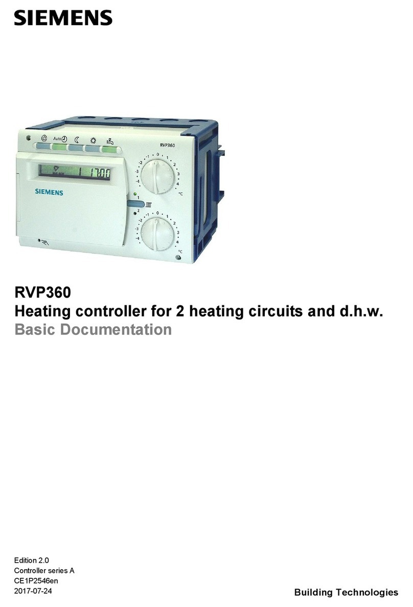 Siemens RVP360 Operator's manual