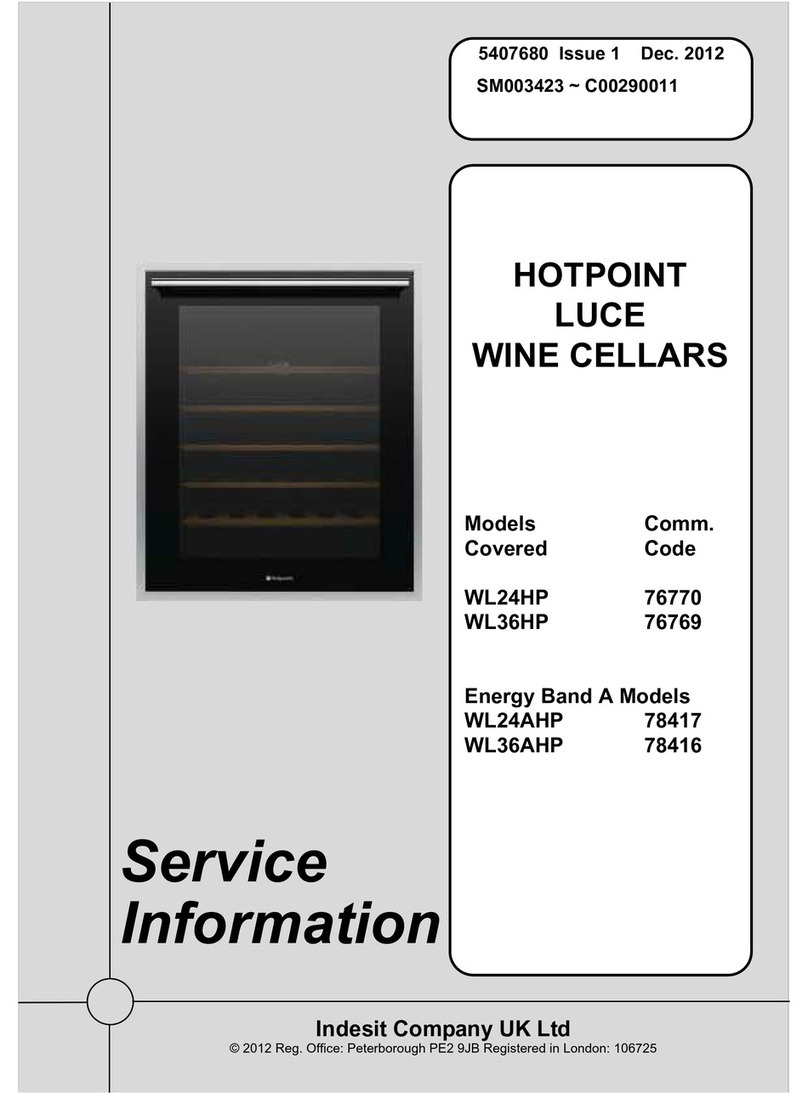 Hotpoint 76769 Service information