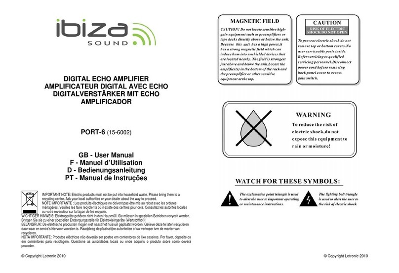 Ibiza sound PORT-6 user manual