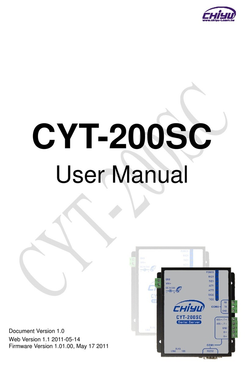 CHIYU CYT-200SC user manual