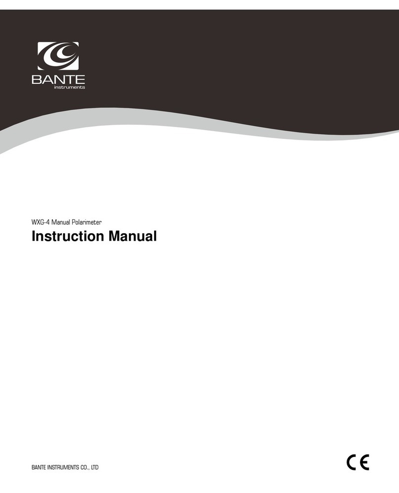 BANTE WXG-4 instruction manual