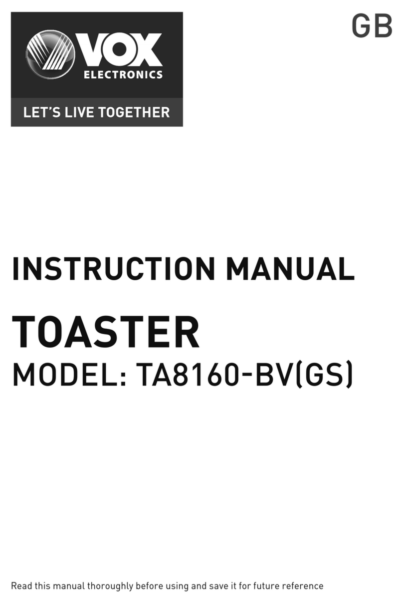 VOX electronics TA8160-BV(GS) instruction manual