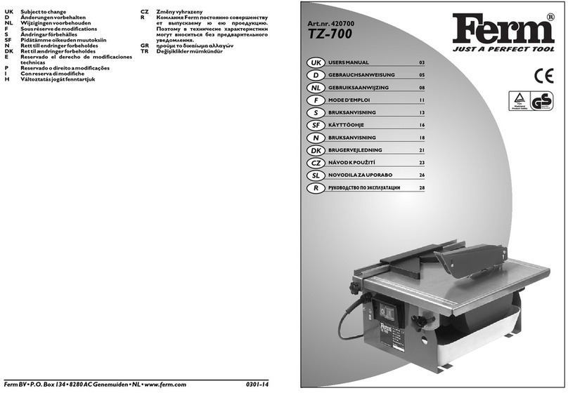 Ferm 420700 User manual