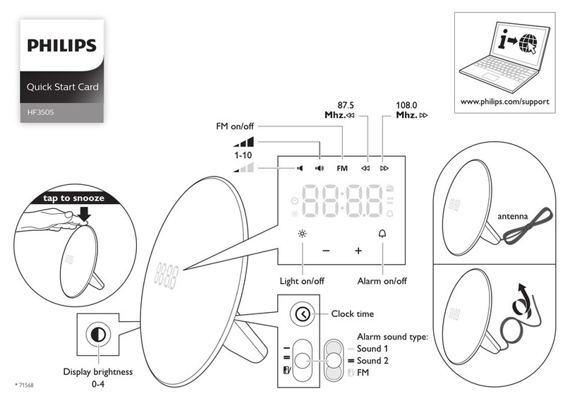 Philips HF3505 Quick start card