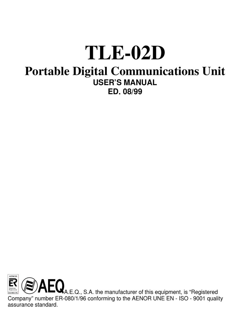 AEQ TLE-02D user manual