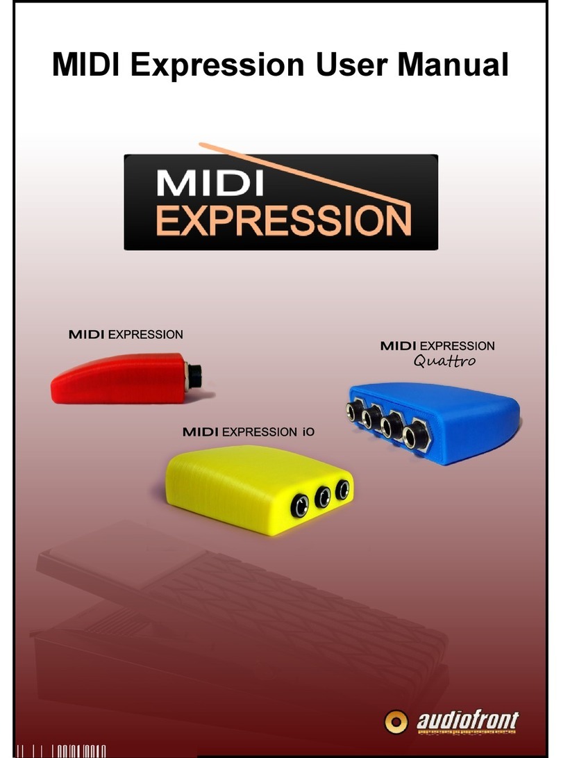 Audiofront midi expression user manual