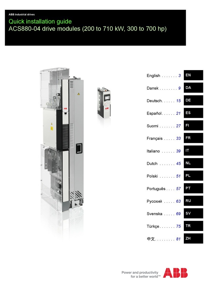 ABB ACS880-04 drive modules Quick installation guide ABB ACS880-04 drive modules Quick installation guide