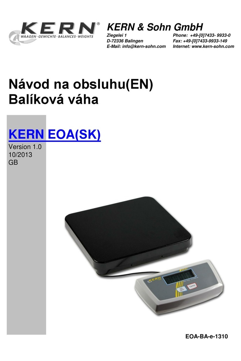 KERN EOA 10K-3 User manual