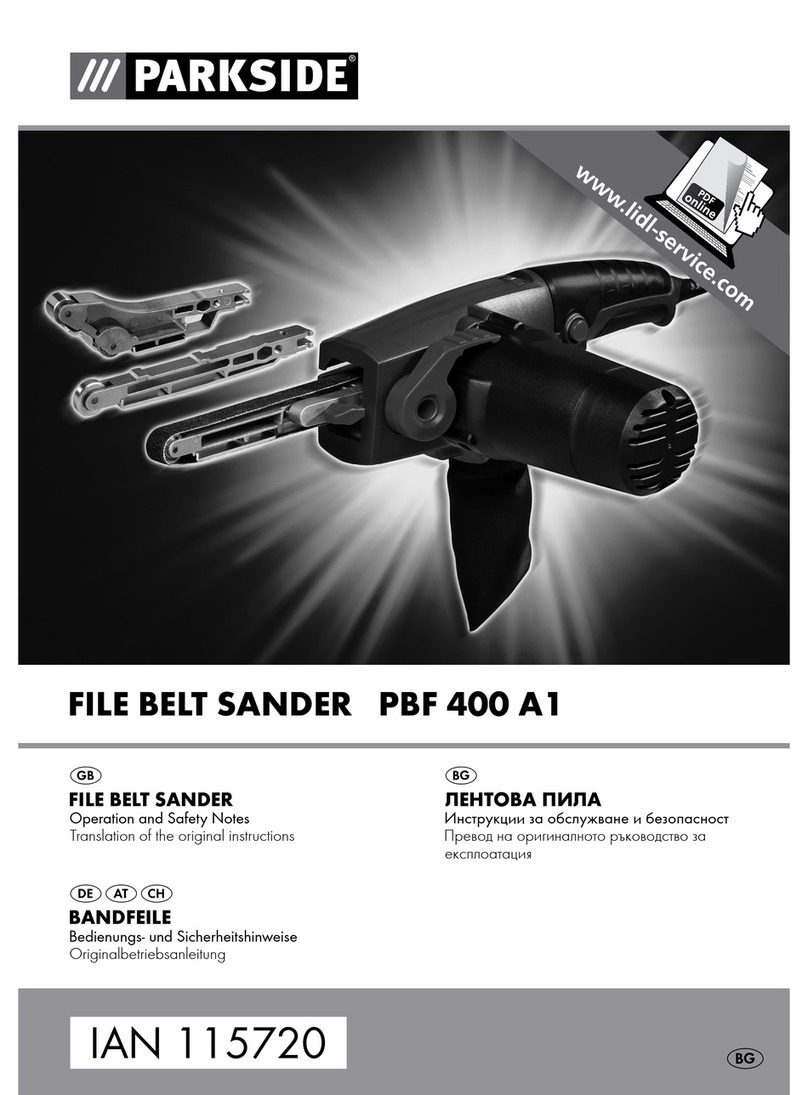 Parkside PBF 400 A1 Operation and safety notes