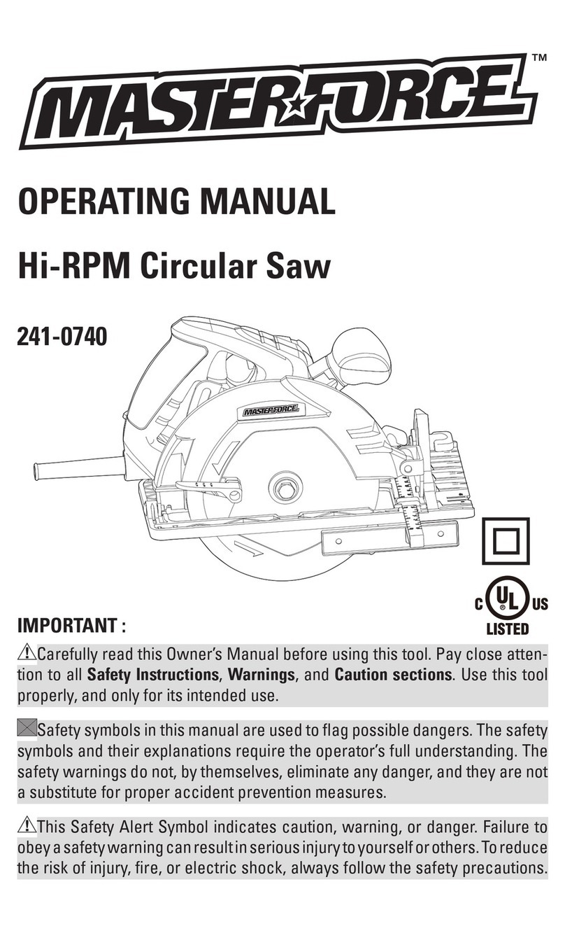 MasterForce 241-0740 User manual