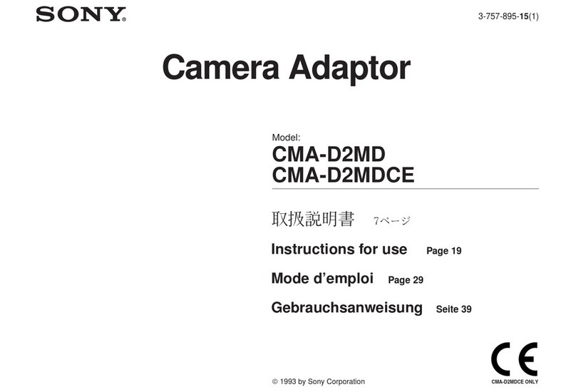 Sony CMA-D2MD User manual Sony CMA-D2MD User manual