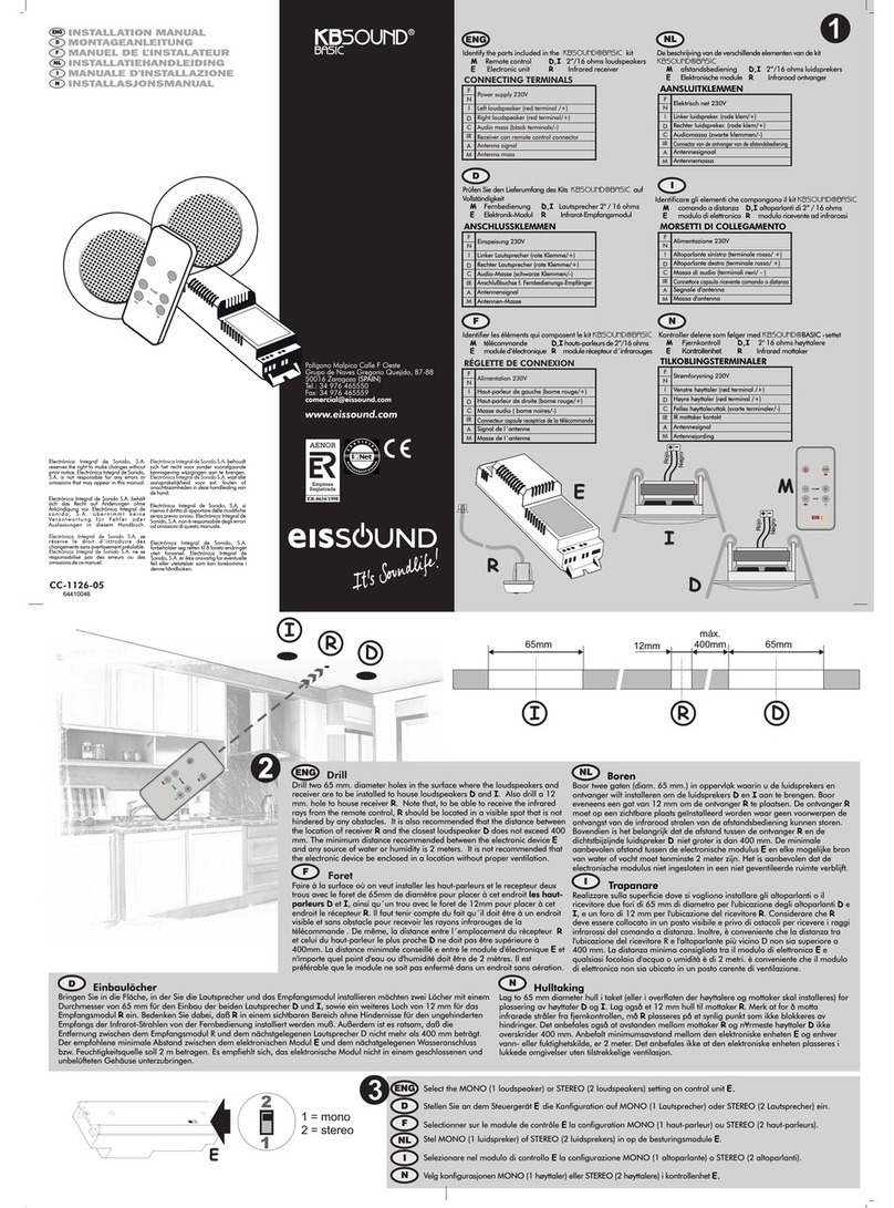 EisSound KBSOUND installation manual