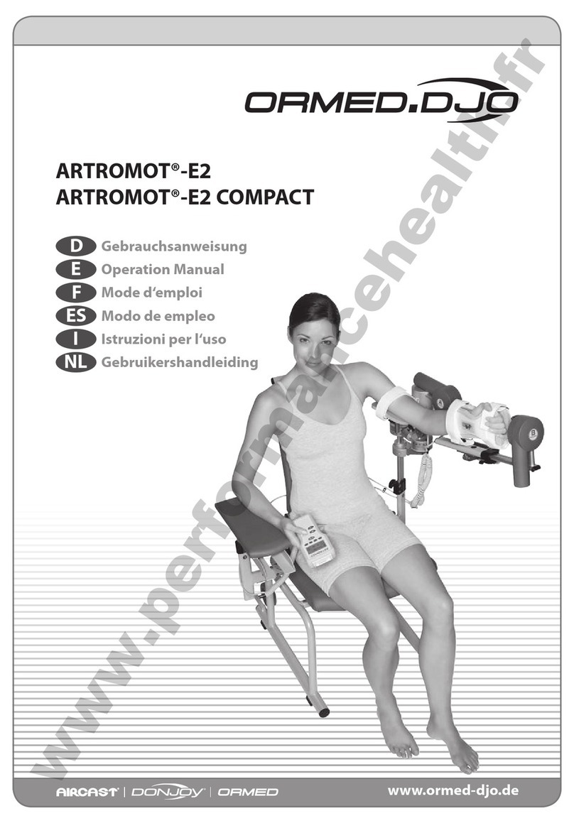 ORMED.DJO ARTROMOT-E2 COMPACT Operation manual