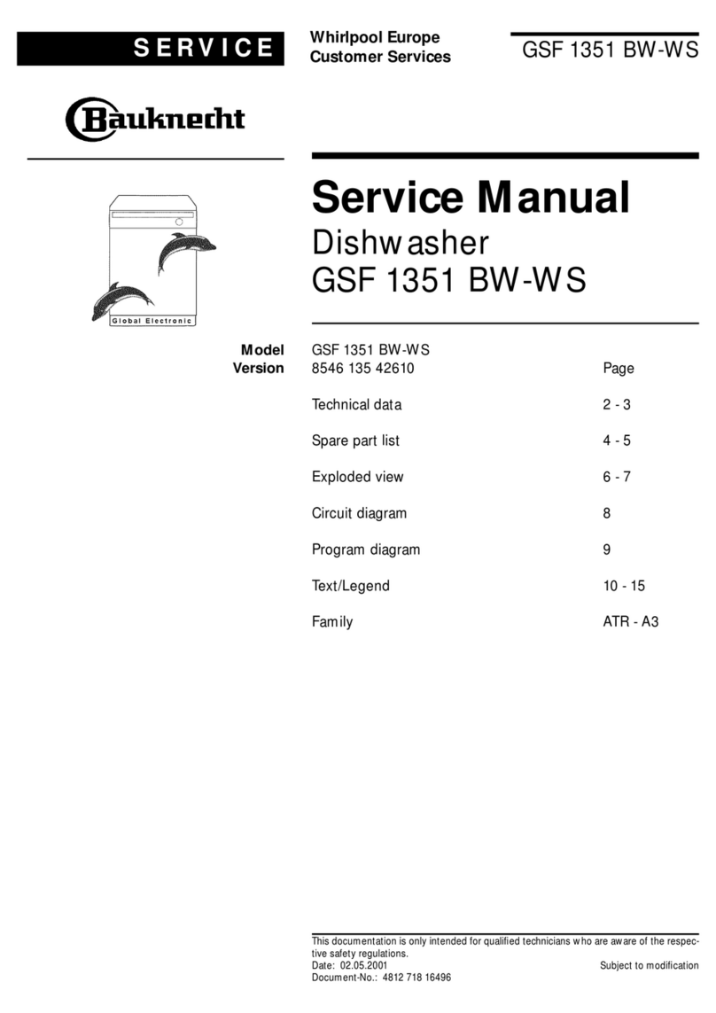 Bauknecht GSF 1351 BW-WS Service manual