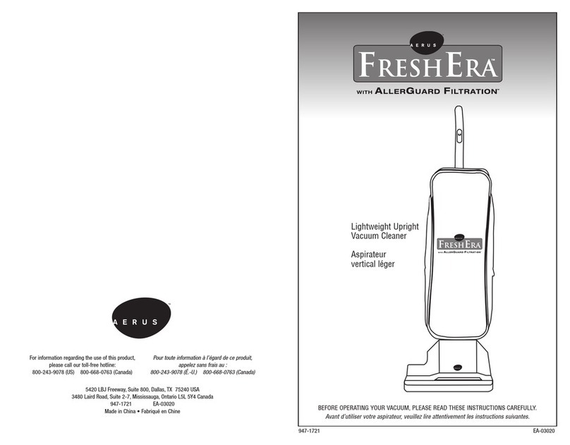 Aerus FreshEra user manual