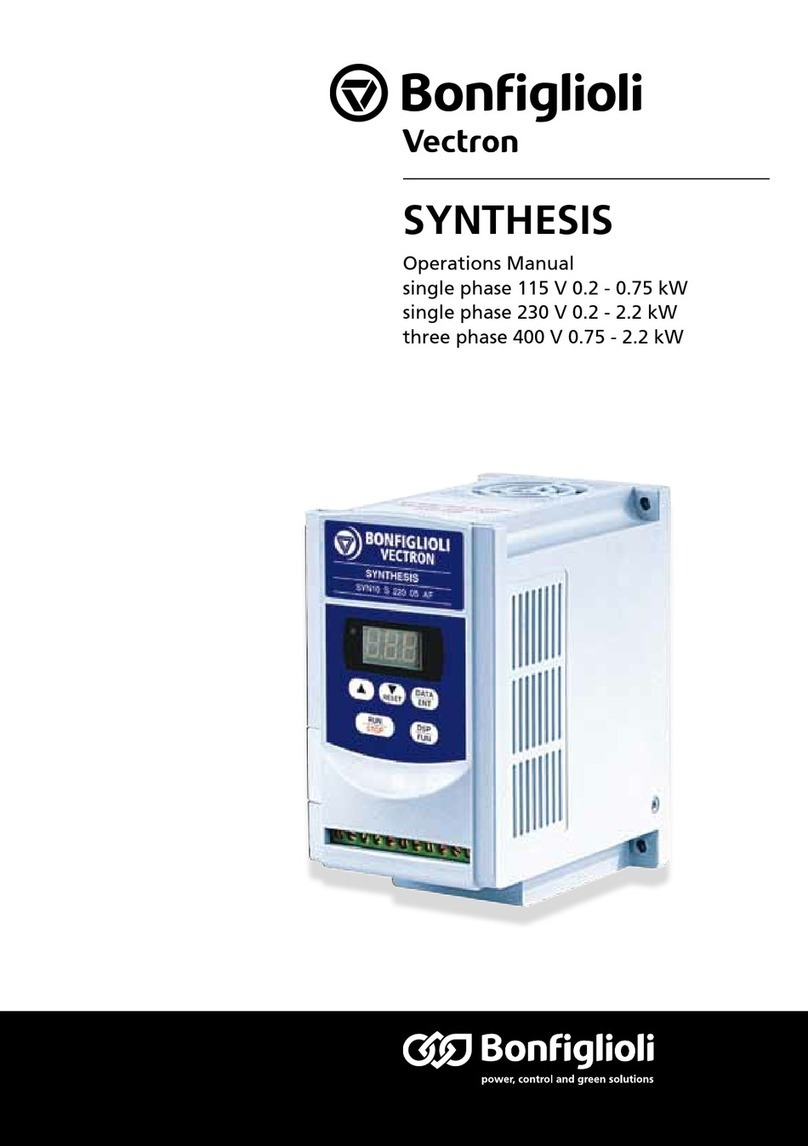 BONFIGLIOLI Vectron Syn10 S115 01 User manual