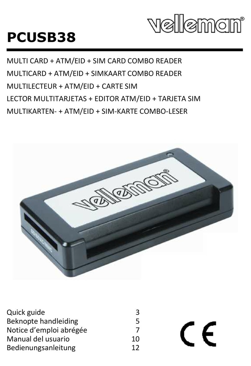Velleman PCUSB38 quick guide Velleman PCUSB38 quick guide