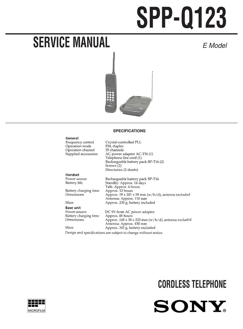 Sony SPP-Q123 Service manual