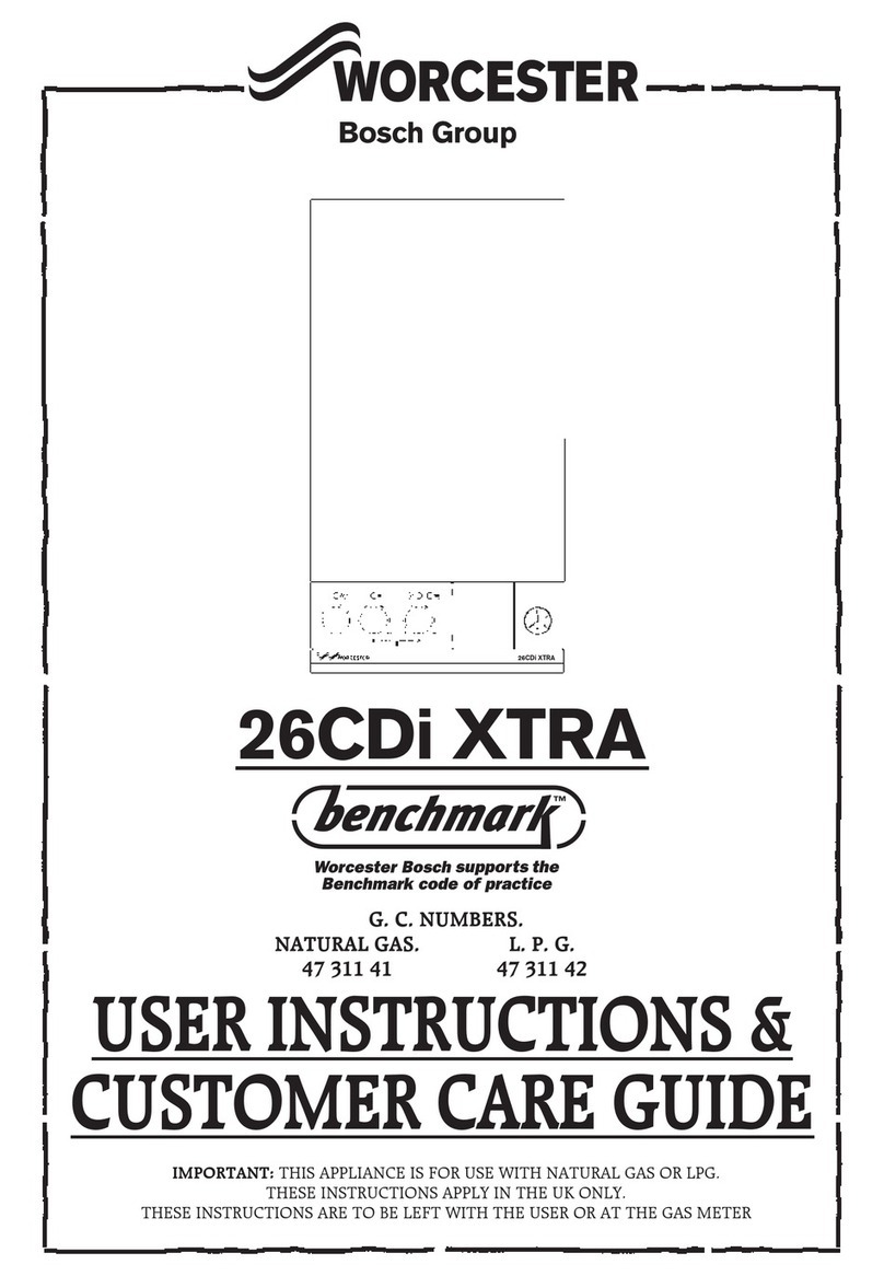 Worcester 26CDi Xtra User instructions & customer care guide