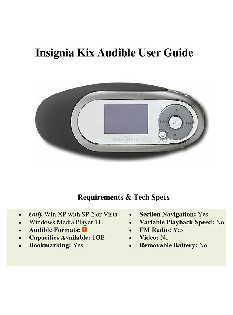 Insignia Kix User manual