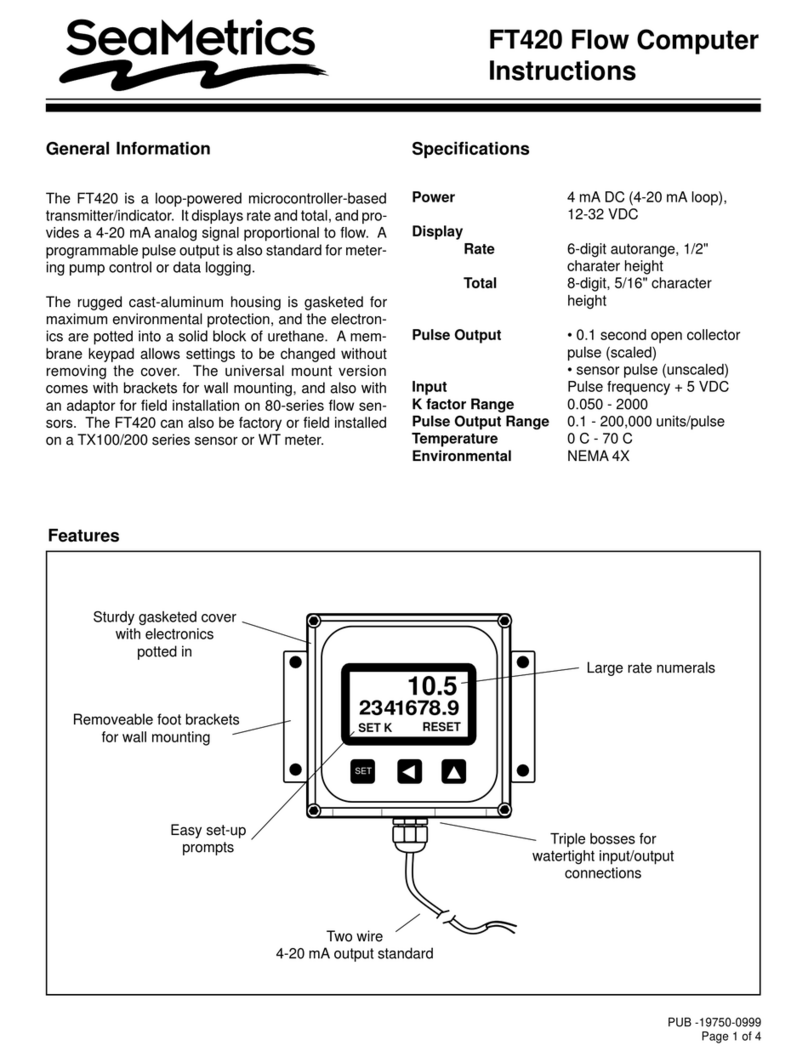 Seametrics FT420 instructions