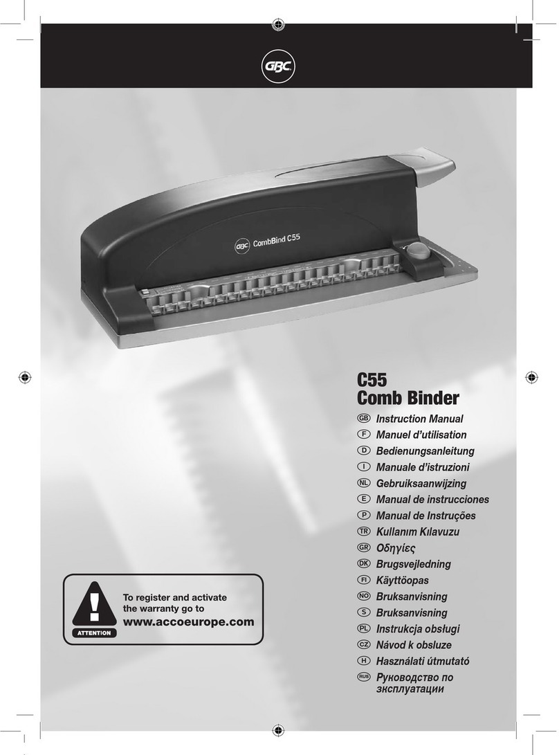 GBC C55 User manual