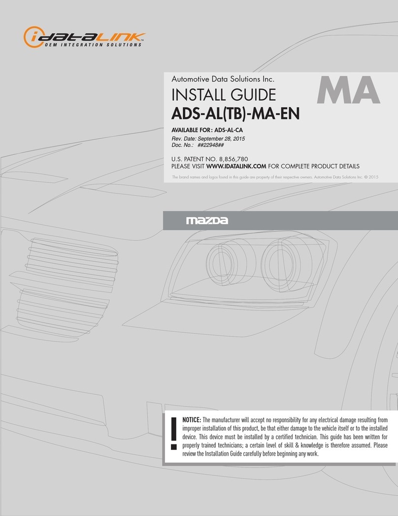 iDataLink ADS-AL(TB)-MA-EN install guide