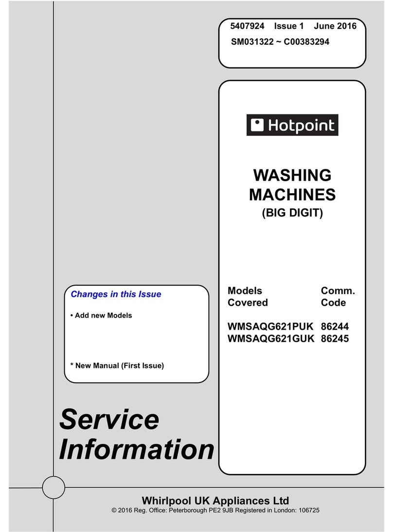 Hotpoint WMSAQG621PUK Service information