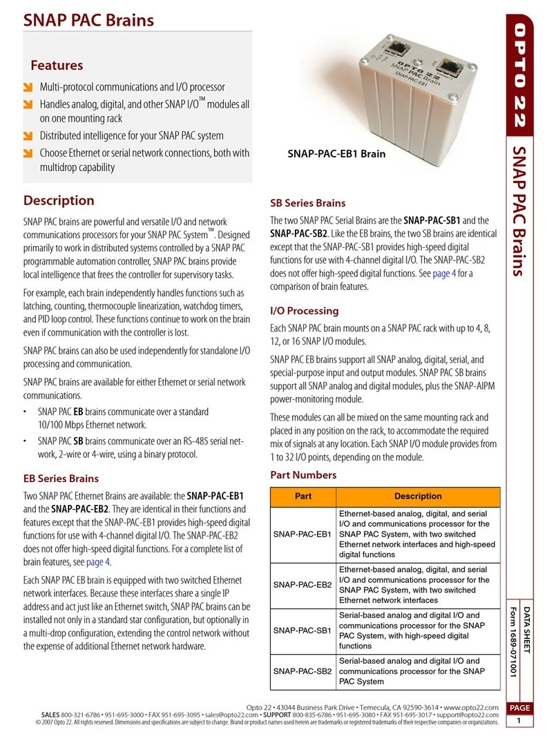 OPTO 22 SNAP-PAC-EB1 datasheet