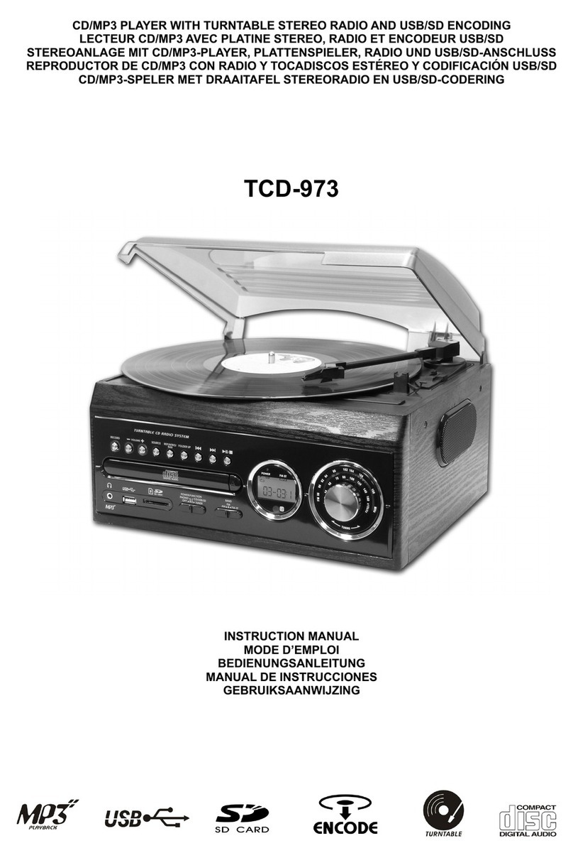LENCO TCD-973 User manual