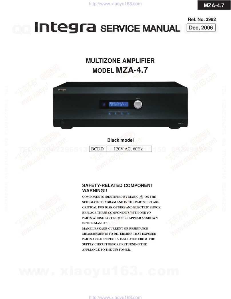 Integra MZA-4.7 Service manual