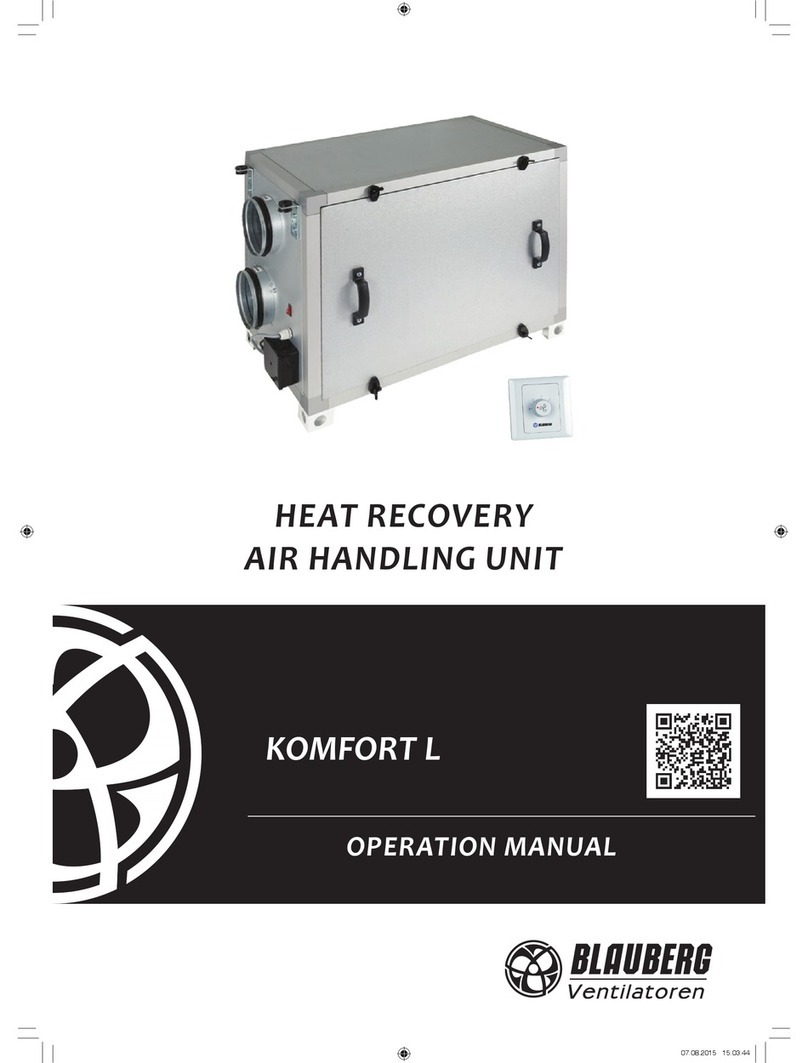 BLAUBERG KOMFORT L350 Installation manual